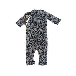 The Tiny Universe UV Protection Sunsuit Rash Guard UPF 50+ Snow Leopard 3 Months
